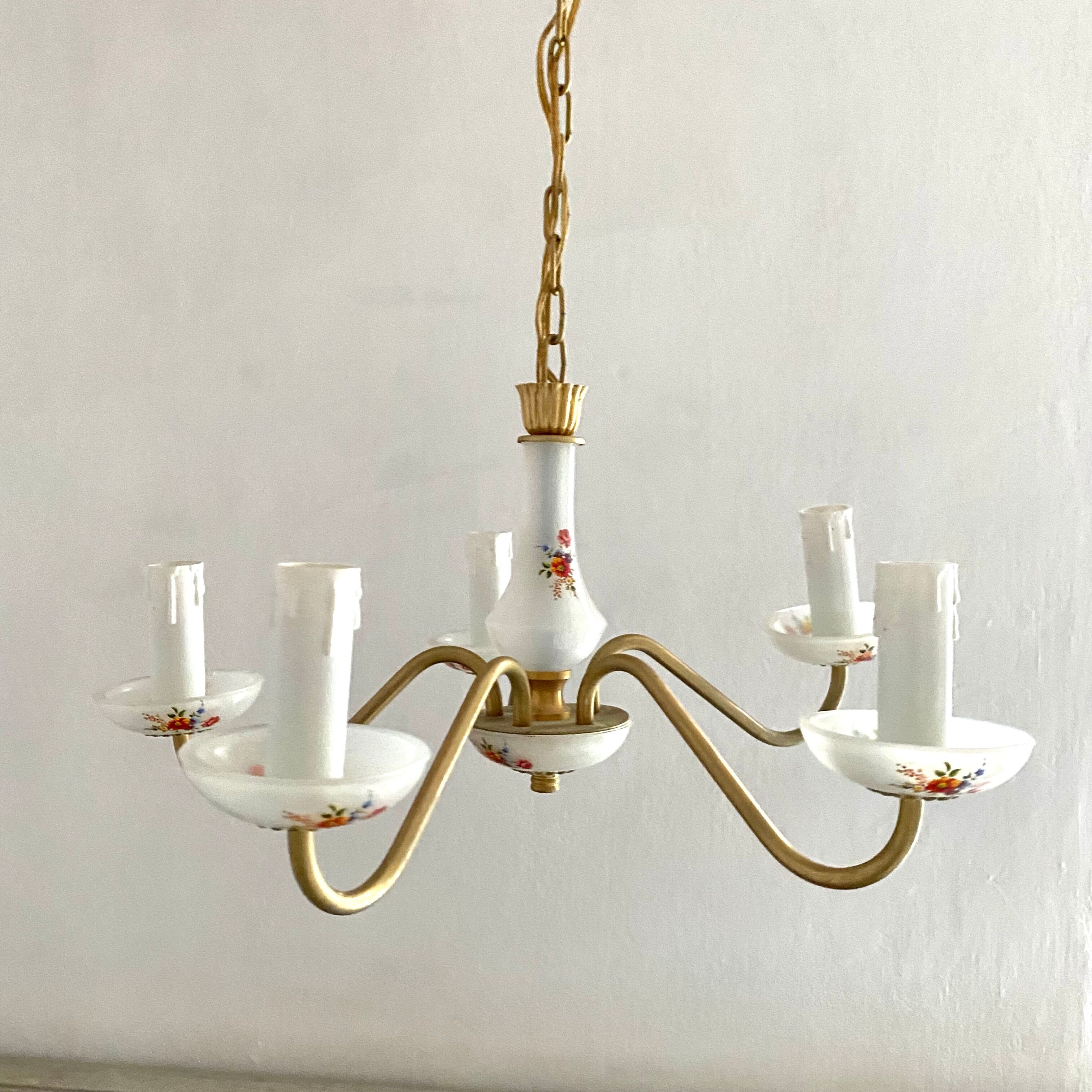 Vintage flower chandelier