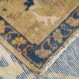 5x9 Peach Red Dark Blue Persian Area Rug, 153x290Cm SK 18900