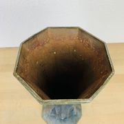 Art Deco enameled cast iron vase