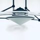 Black Pendant Lamp, 1980s