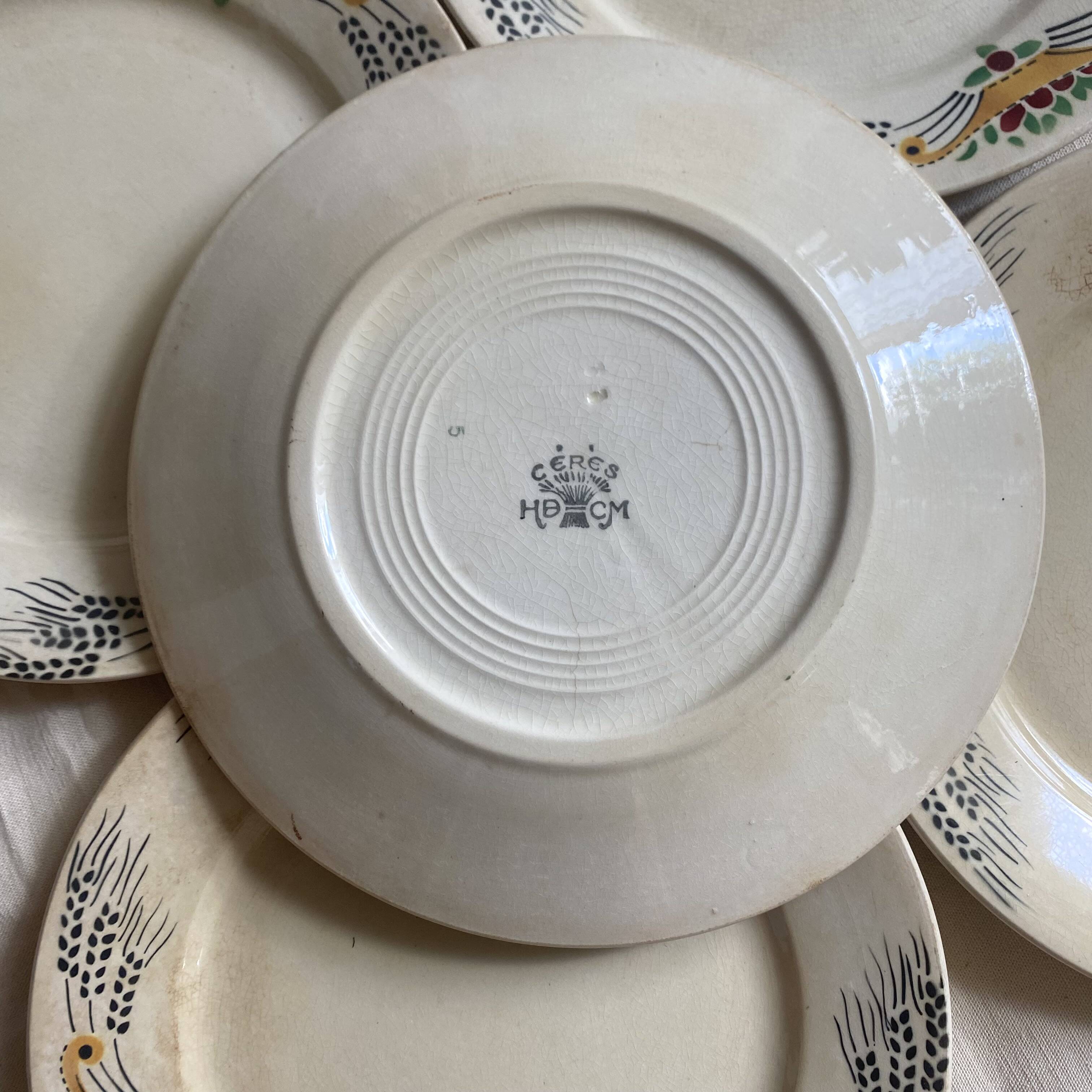 Antique plates from the early 20th century