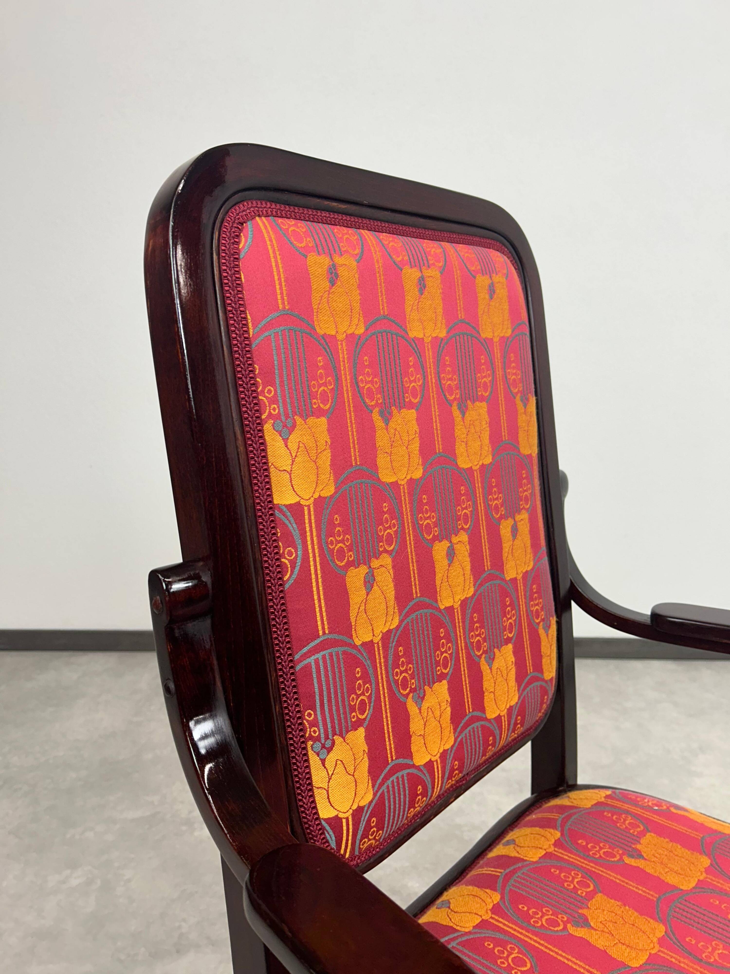 Art Nouveau office chair by Gustav Siegel for Thonet