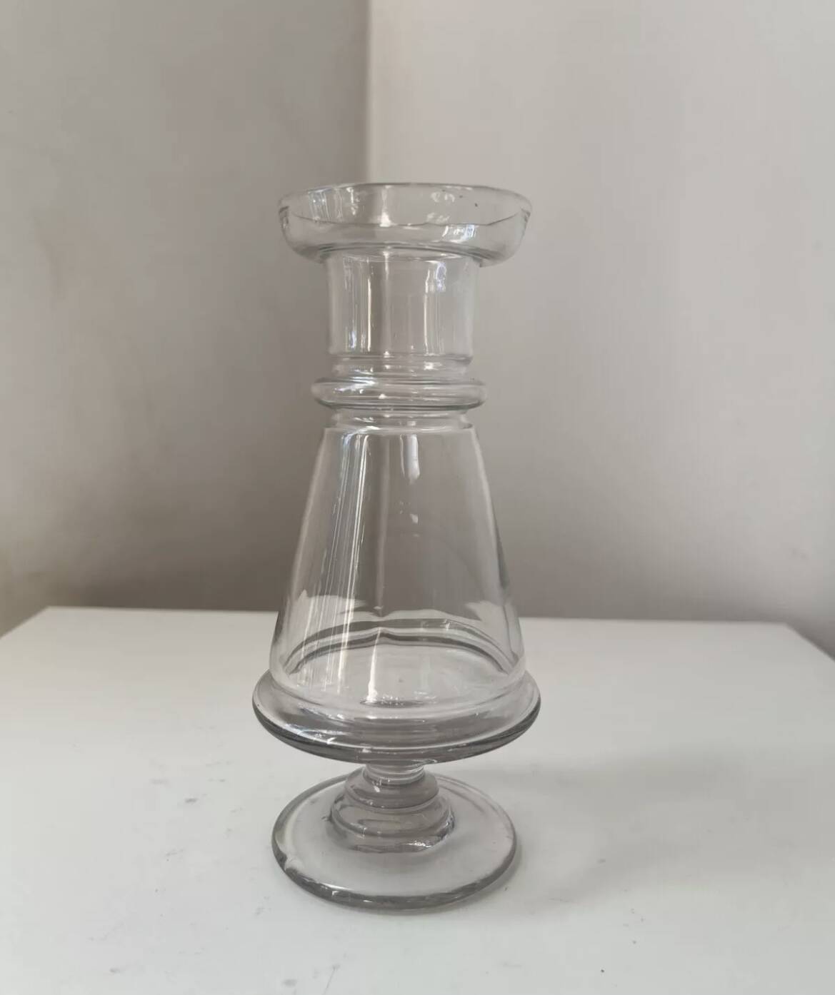 Antique glass jar bottle apothecary medicine pharmacy Jacinthe XIX