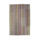 Tapis kilim vintage turc Oushak fait à la main en laine et coton vert