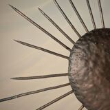 Sunburst Ceiling Lamp in Iron, 1950s
