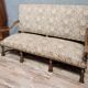 Banquette de Chateau style Louis XIII en noyer vers 1850