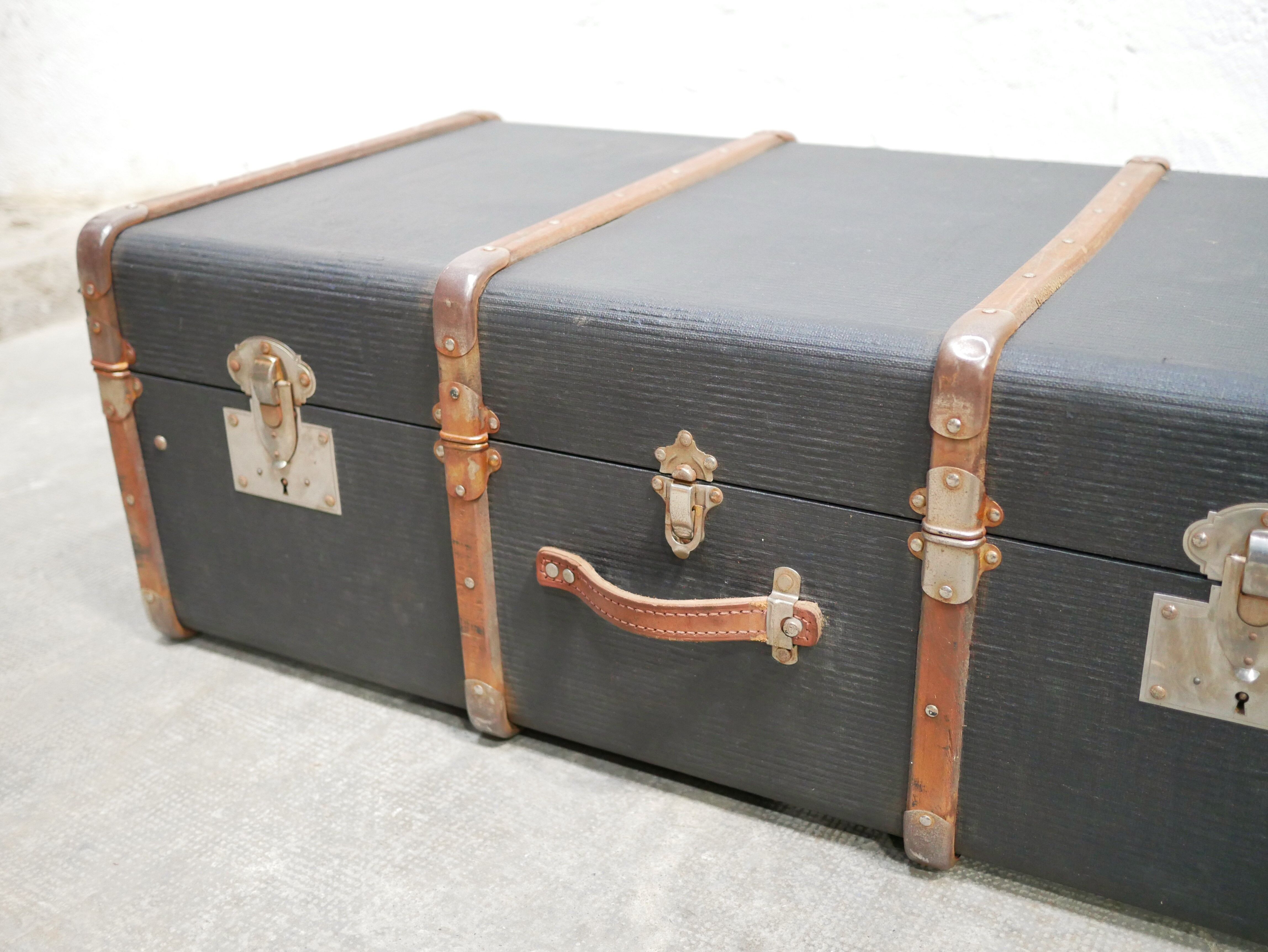 Vintage suitcase storage trunk