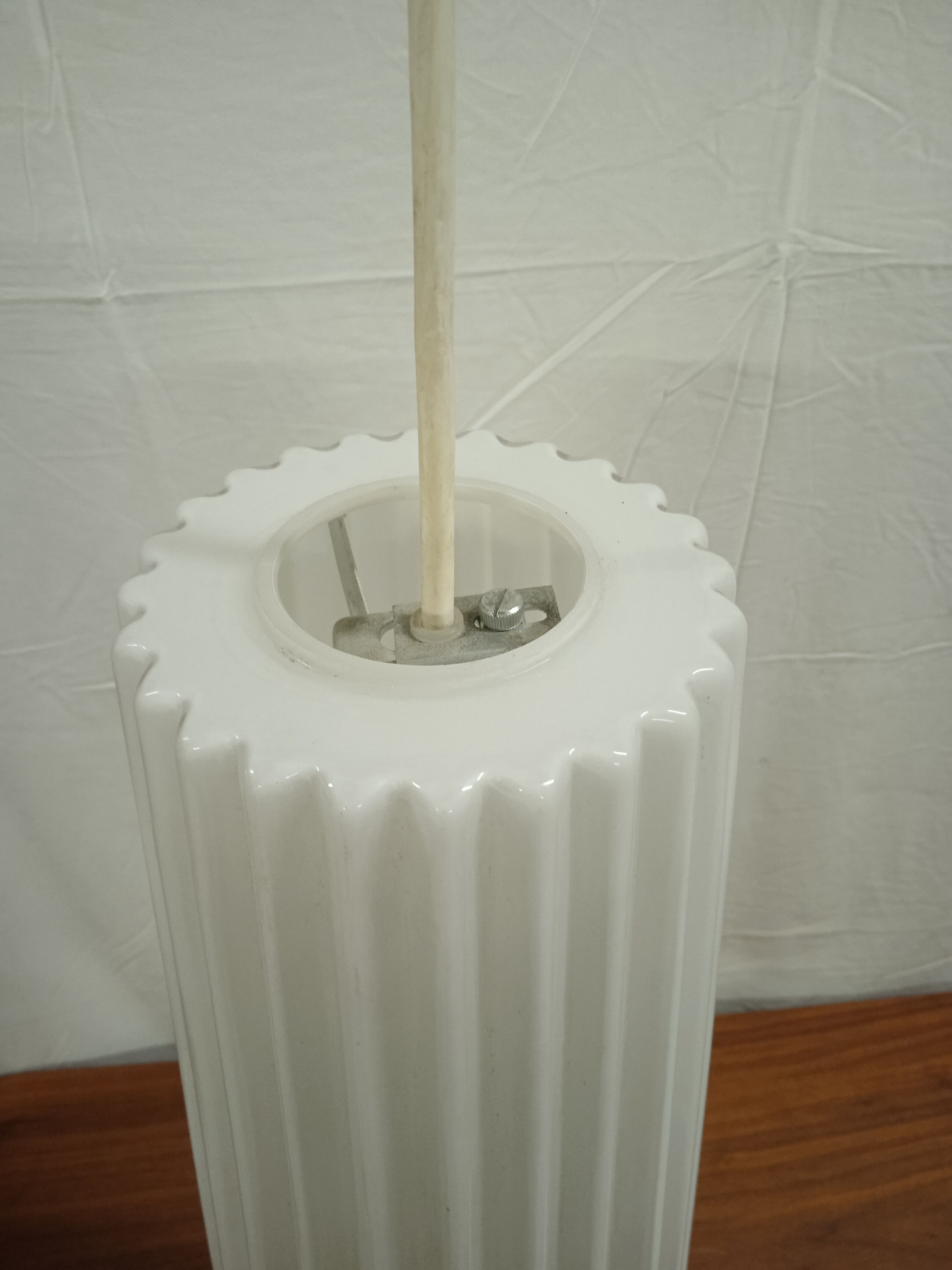 Scandinavian opaline hanging lamp