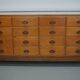 Antique British Maple & Oak Haberdashery Cabinet or Shop Counter, 1920/30s