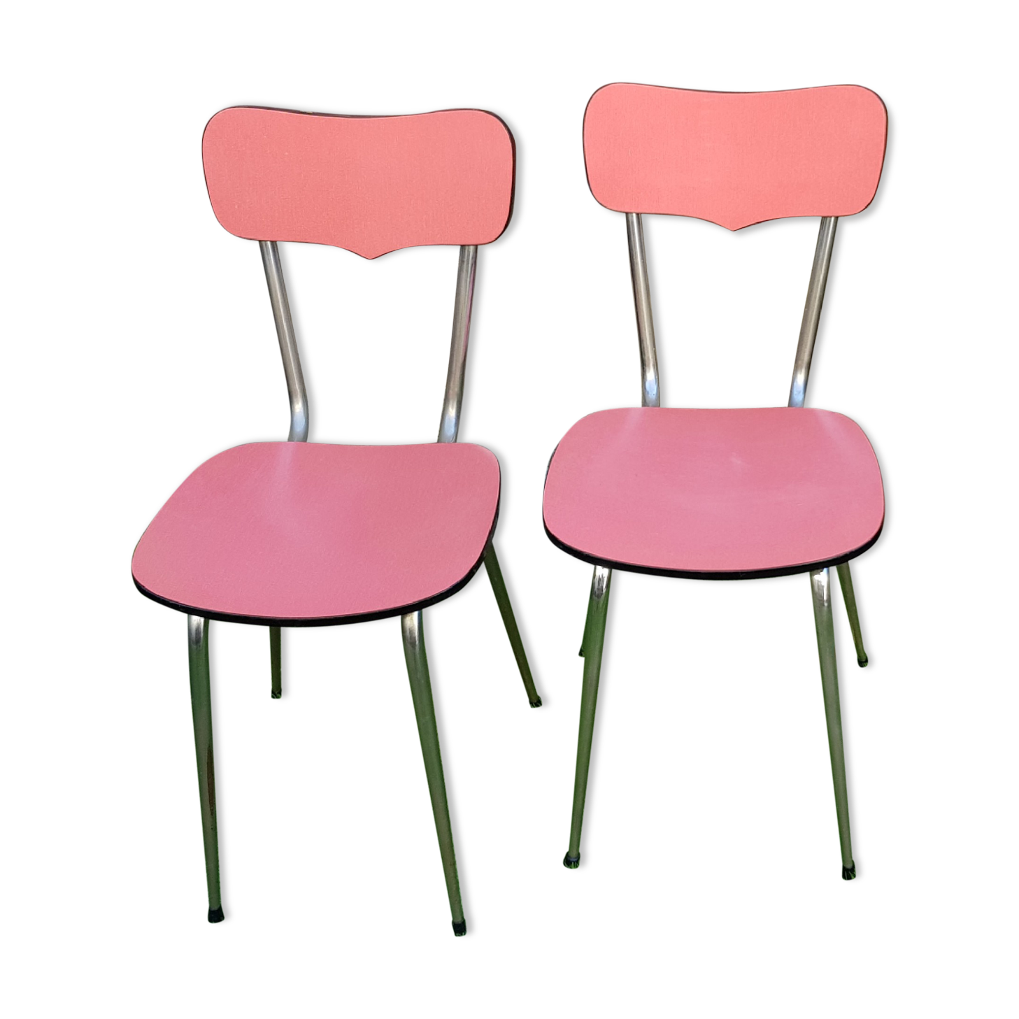 Pair of chairs formica