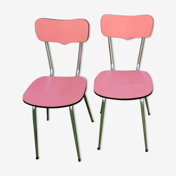 Paire de chaises  formica