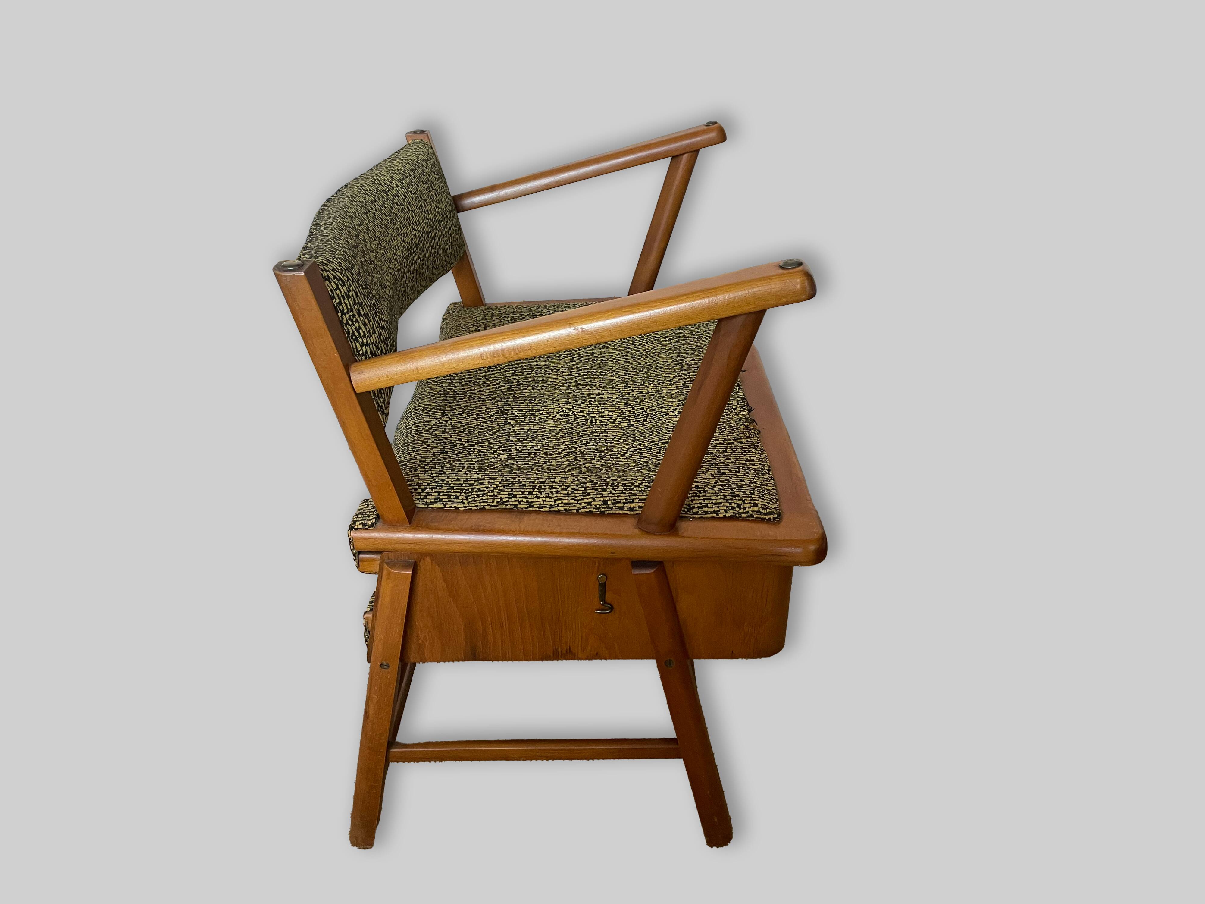 Fauteuil lit scandinave années 50