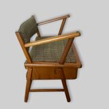 Scandinavian armchair bed from the 50s