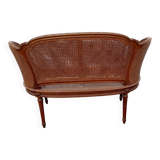 Caned bench in Louis XVI style