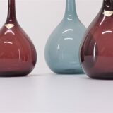 Set of 3 arthur percy scandinavian tulip vases for gullaskruf 1950