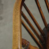 Set of 2 antique English highback Windsor dining chairs