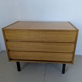 Small chest of drawers, bedside table from the 60s, rosewood.