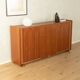 Functional folding bed from the 1960s, teak veneer