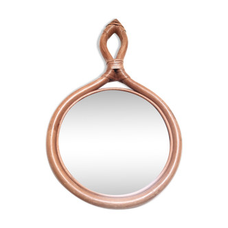 Rattan mirror