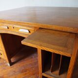 Desk double sided 1950 oak