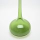Green glass narrow-necked vase by Claude Morin, circa 1970