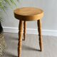 Wooden tripod stool