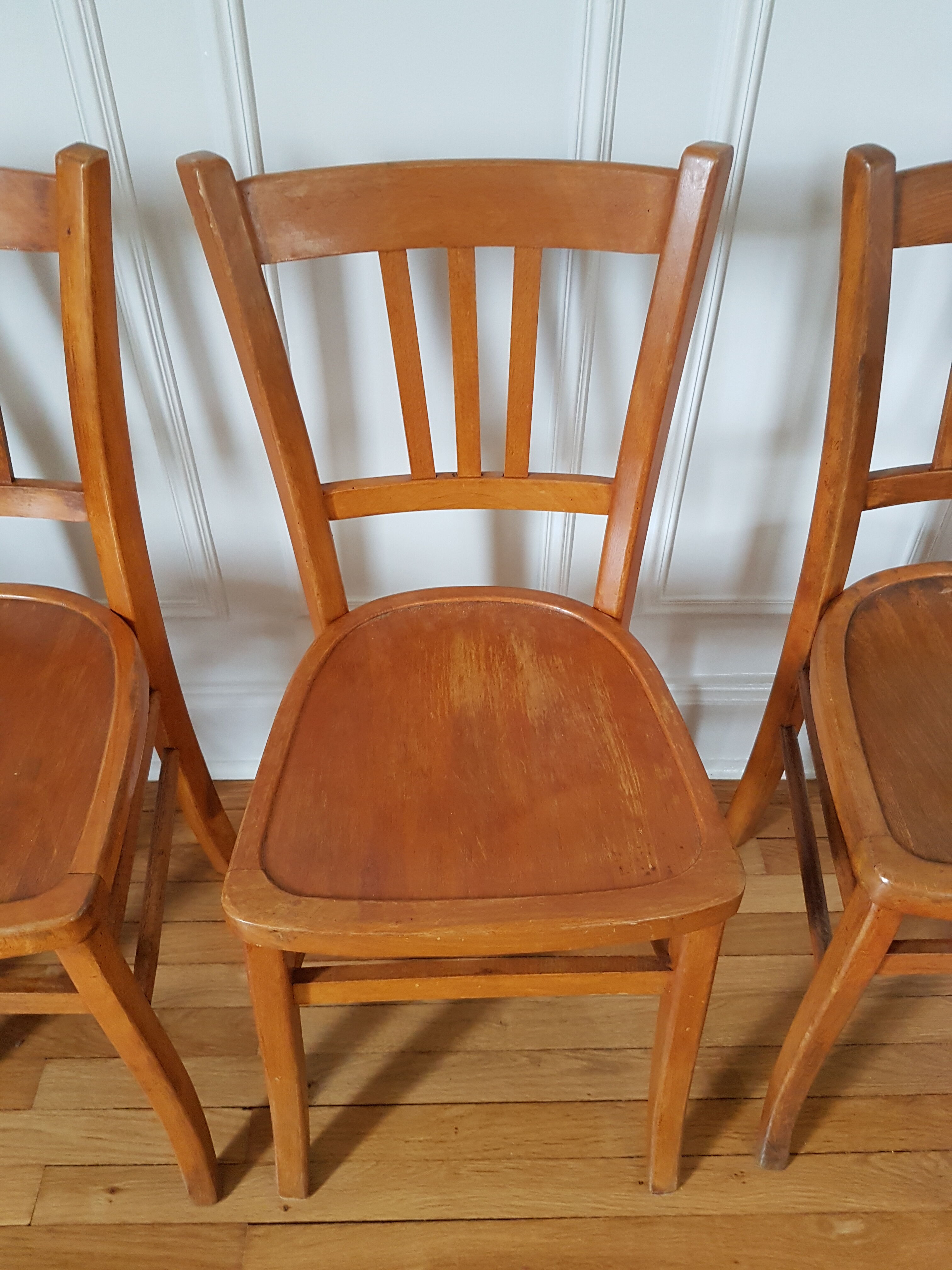 Series of 4 bistro chairs