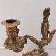 Pair of vintage brass 2-candle candelabra candlesticks
