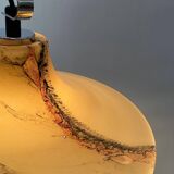 Large 'Cirrus' brown glass UFO suspension by Peill and Putzler XL 1970