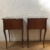 Louis XV-style bedside pair