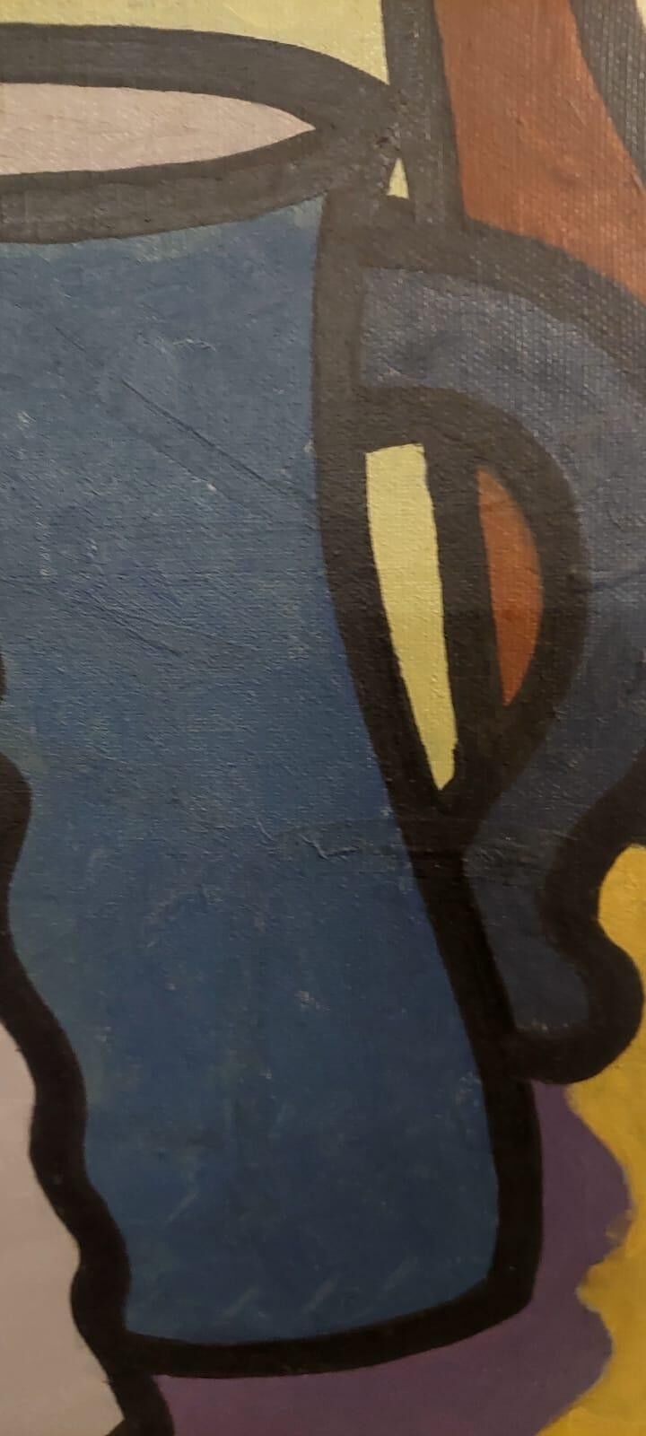 Oil painting still life Franco Prayer (1924) 60x50 cm