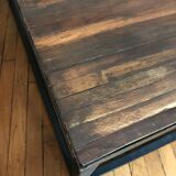 Wooden and metal table
