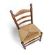 3 x Antique provincial ladderback child's chair / rush seat / 1930s