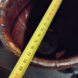 Glazed earthenware pot