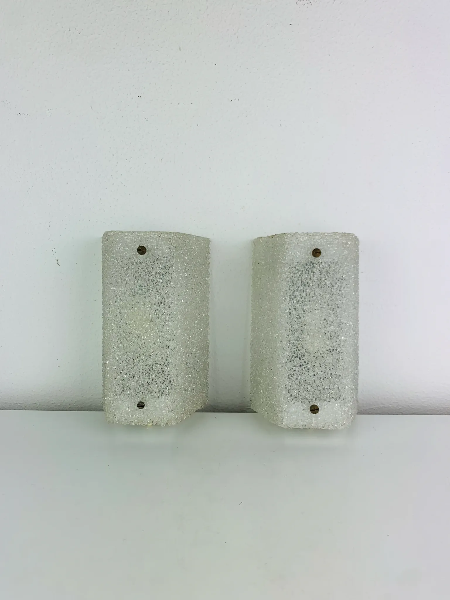 Paire d’appliques Perspex des années 60, vintage