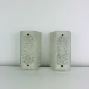 Paire d’appliques Perspex des années 60, vintage