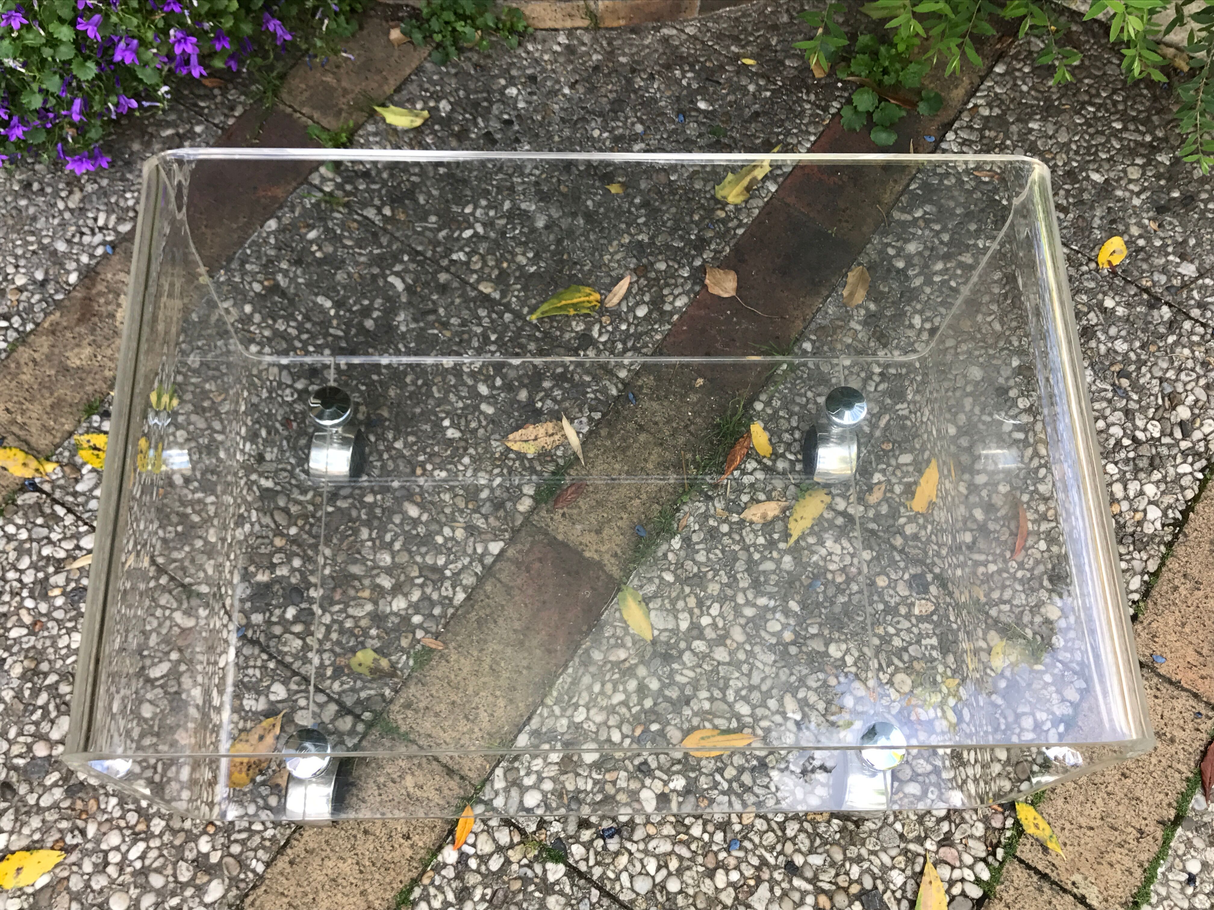 Plexiglas coffee table