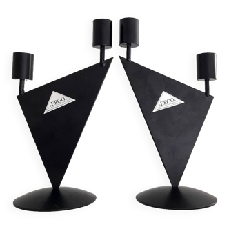 Pair of Ergo 80s candlesticks