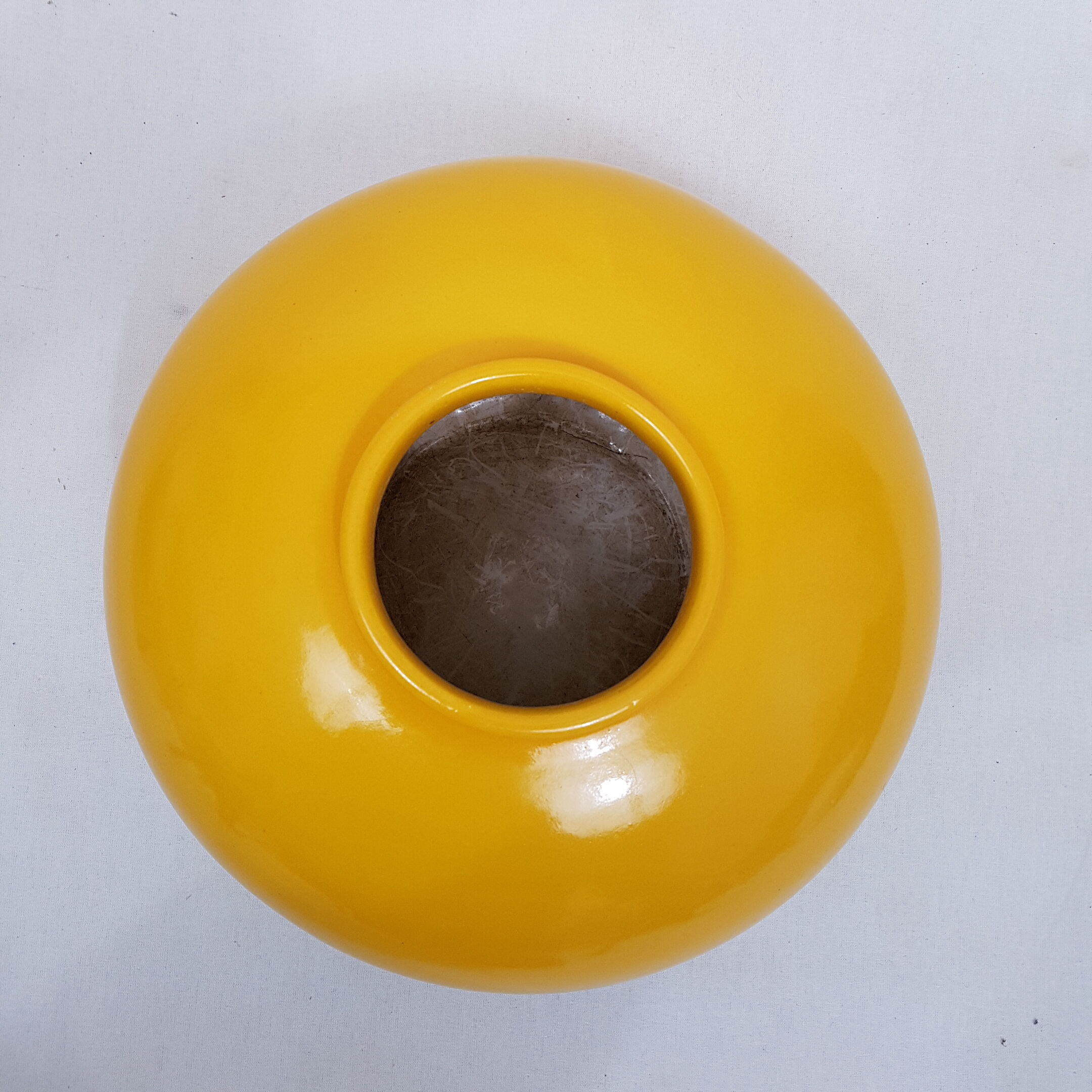 Yellow pumpkin vase, Bay Germany 1970