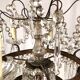 Chandelier with crystal pendants with seven lights, Louis XVI style