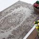 4x7 Gray & Brown Turkish Vintage Rug 114x214Cm SK 4869