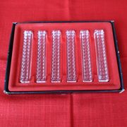 6 "diamond" knife holders in Arques crystal