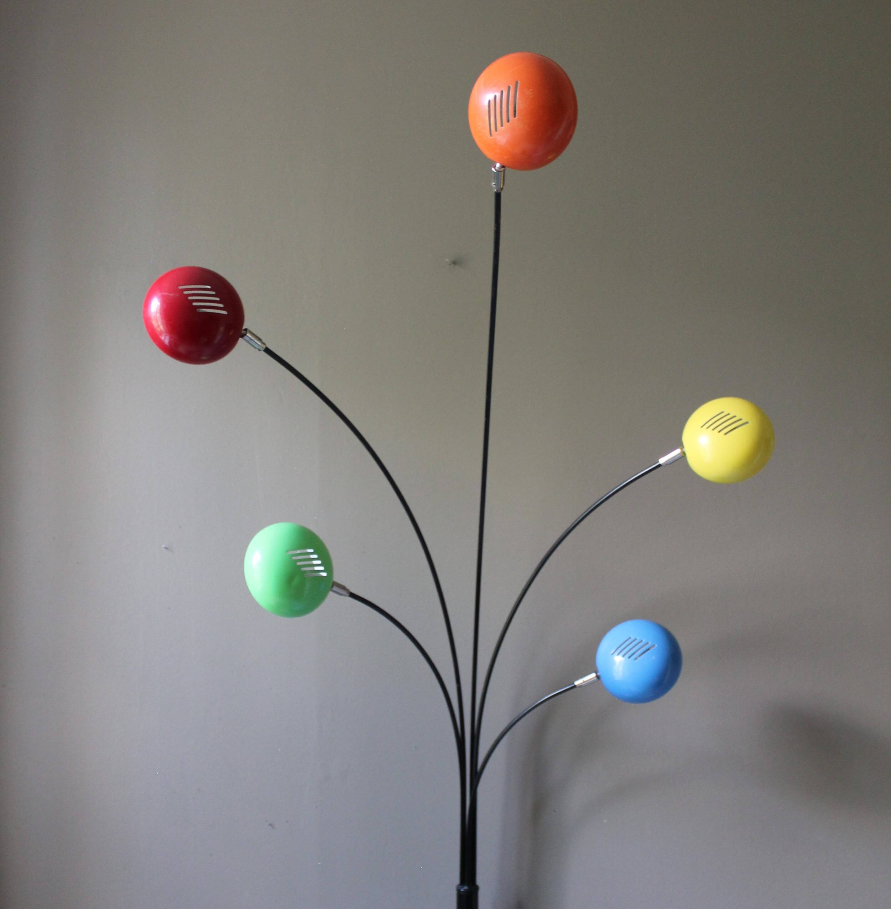 Lampadaire vintage 5 branches ‘five flower’