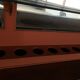 Old bar counter with glasswork