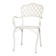 Chaise en fer forgé blanche jardin