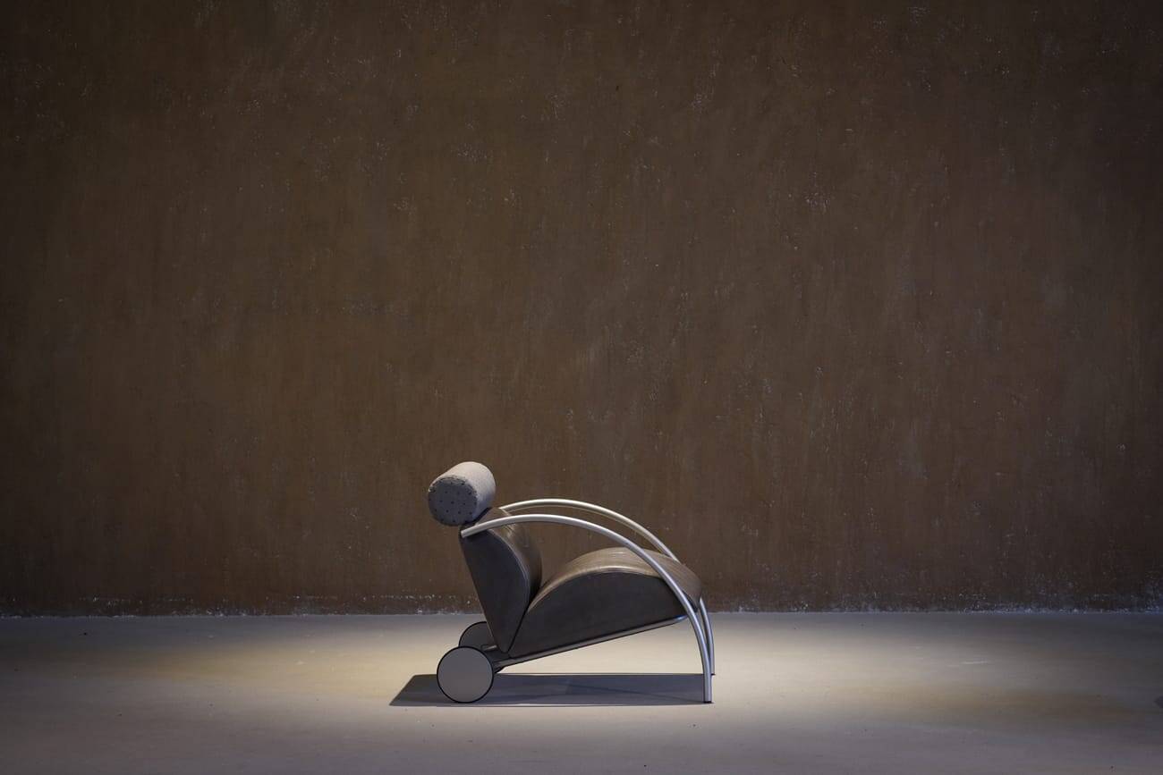 Fauteuil et repose-pieds COR Zyklus vintage par Peter Maly, Allemagne, années 1980.