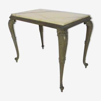 Regency marble and brass side table, 1950s