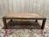 Table basse contemporaine en acajou et marbre