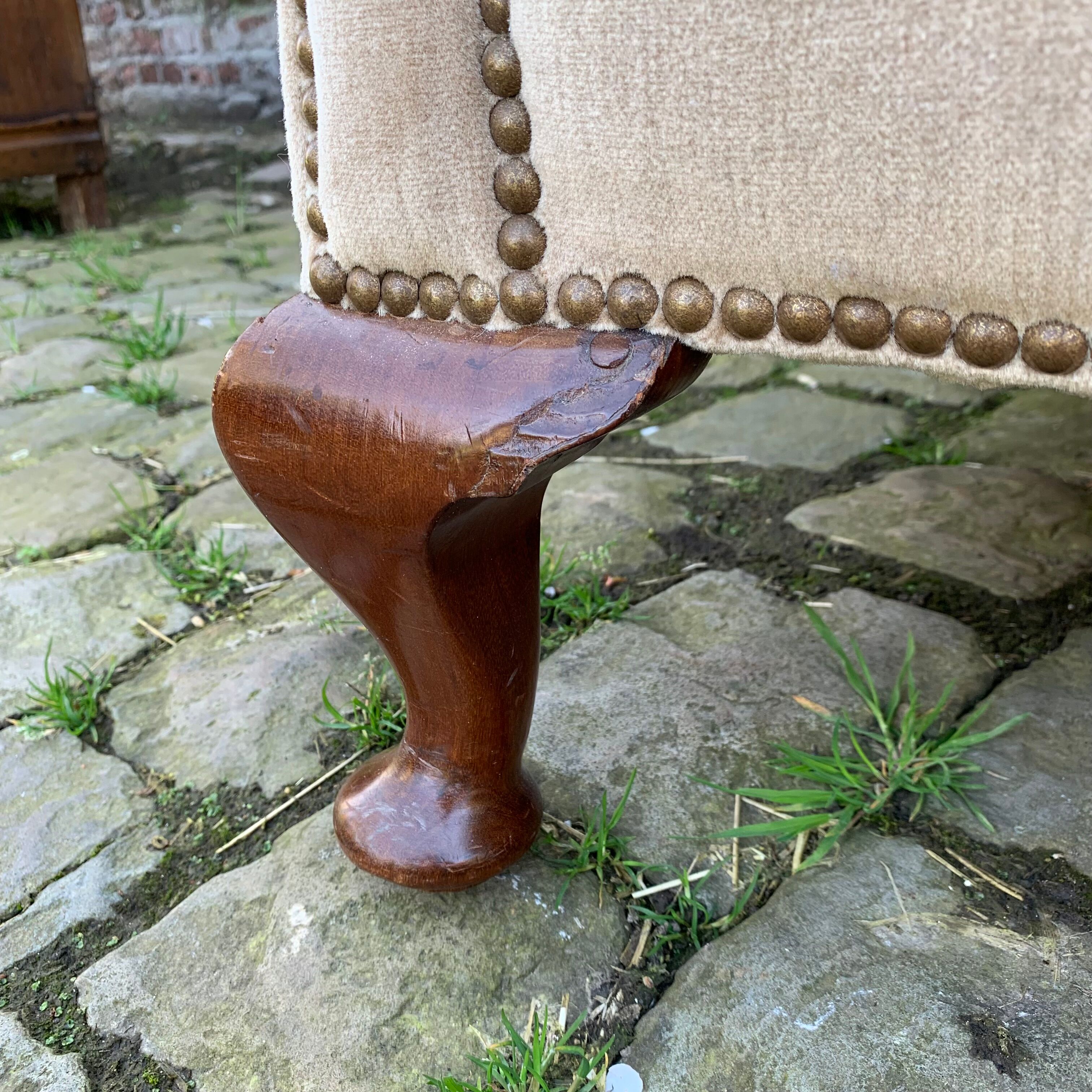 Pair of art deco shell armchairs