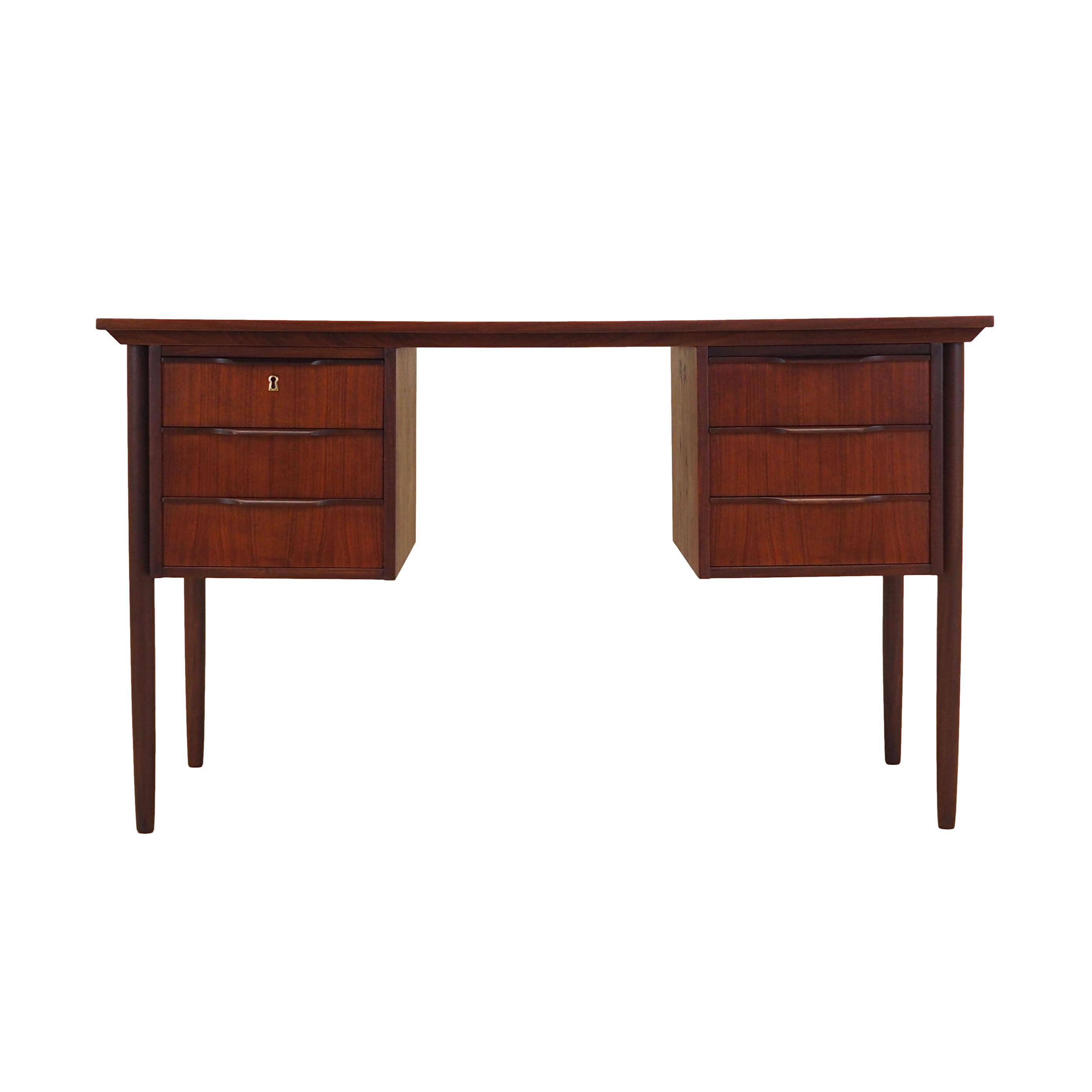 Teak desk, Danish design, 1970s, production: Denmark